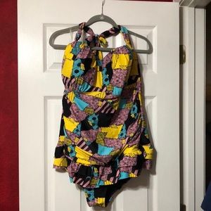 Plus Size Hot Topic NBC Sally One Piece Swimsuit